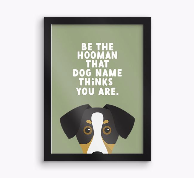 Be The Hooman: Personalised {breedFullName} Framed Print